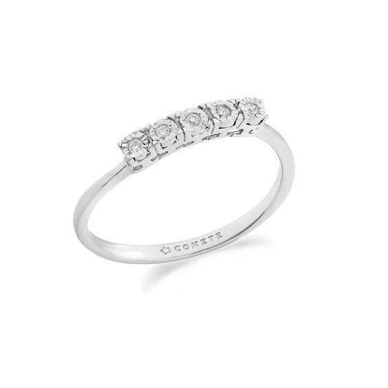 Anello Comete Donna Oro 375‰ in Oro bianco Diamante KANB1903 - KANB1903